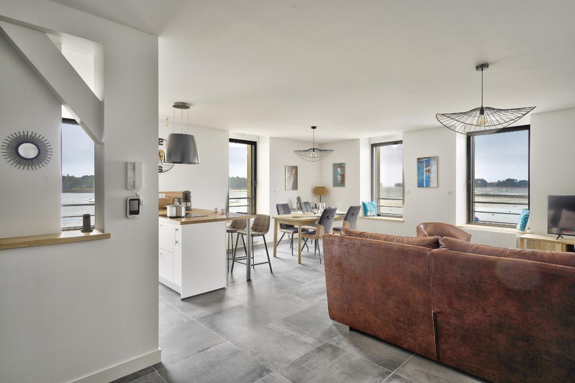 Île-Tudy Appartement 4 Personnes Avec Vue Mer מראה חיצוני תמונה