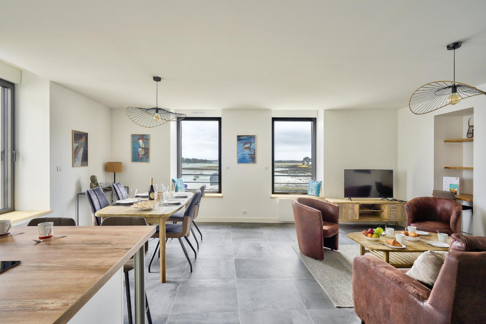 Île-Tudy Appartement 4 Personnes Avec Vue Mer מראה חיצוני תמונה